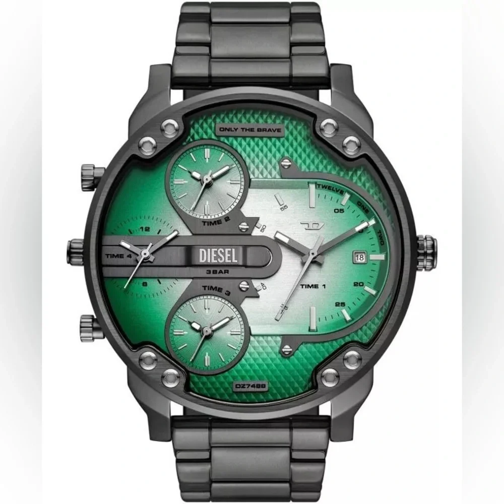 New Authentic Diesel Mr. Daddy Slim Multi-Movement Stainless Steel Watch –